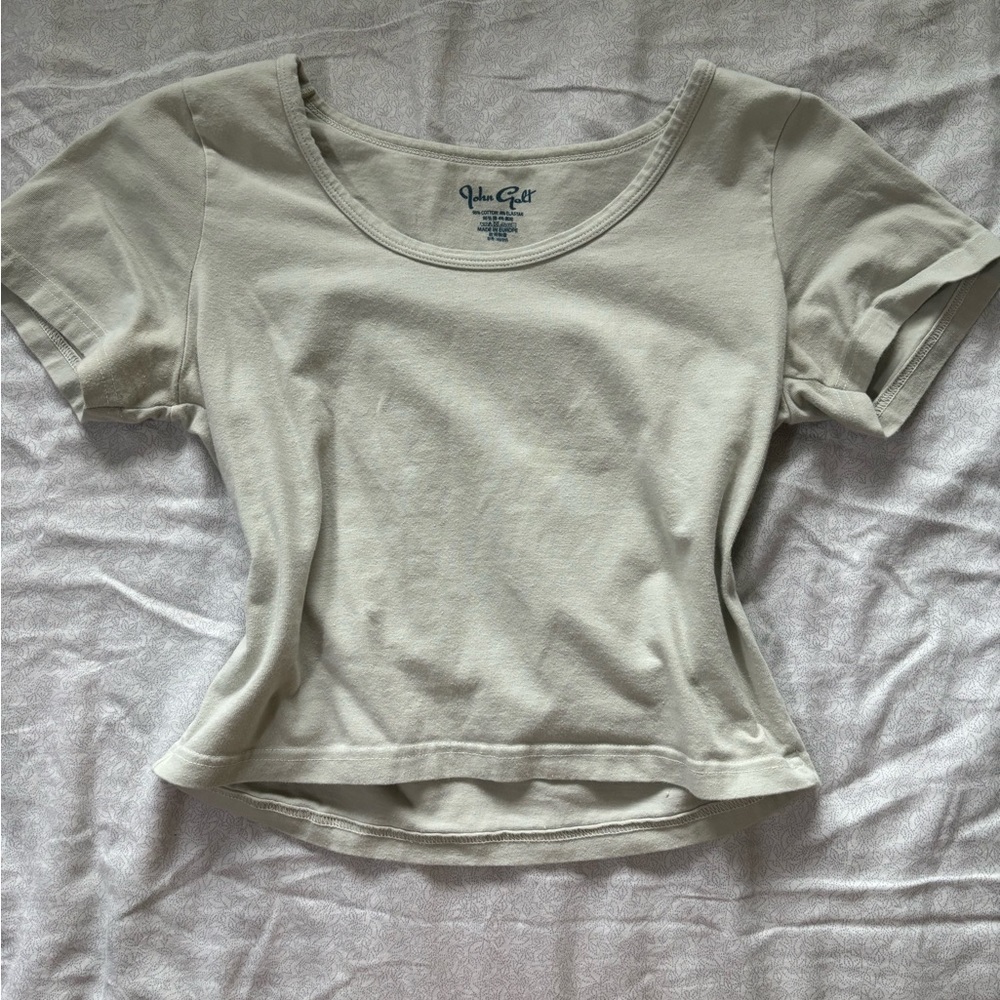Brandy Melville cropped, low-cut tee